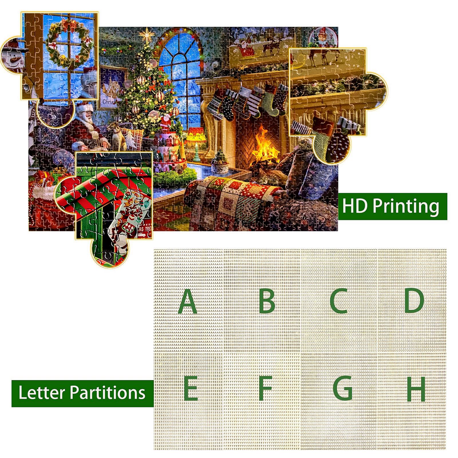 Пазл Lavievert 1000 деталей Деревянный Santa Claus, фото №5