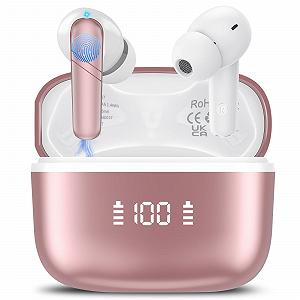 Навушники Перекладач AI, 3-в-1 для Перекладу Голосу 144 Мовами з 200+ AI Додатками, Рожеве Золото - Фото 1