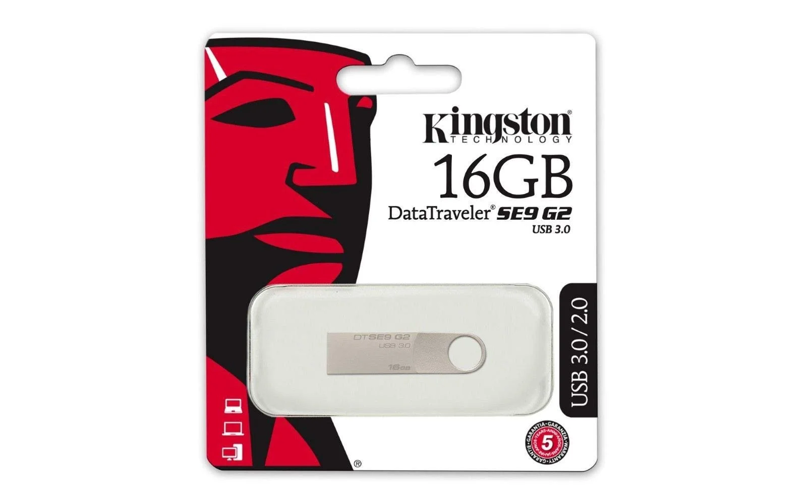 USB-флеш-накопичувач Kingston DataTraveler SE9 G2 DTSE9G2/16GB 16 ГБ USB 3.0 Metal Silver, фото №2 USB-флеш-накопичувач Kingston DataTraveler SE9 G2 DTSE9G2/16GB 16 ГБ USB 3.0 Metal Silver, фото №2