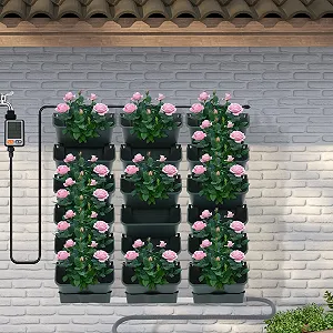 Набор вертикальных настенных горшков 18 шт. автоматический полив таймер зеленый цена на synthetic.ua - Фото 1 Набор вертикальных настенных горшков 18 шт. автоматический полив таймер зеленый synthetic.ua - Фото 1