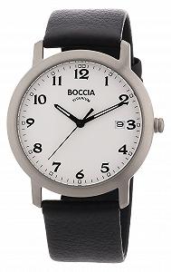 Часы Boccia мужские титановые кожаный ремешок B3544-01 - Фото 1