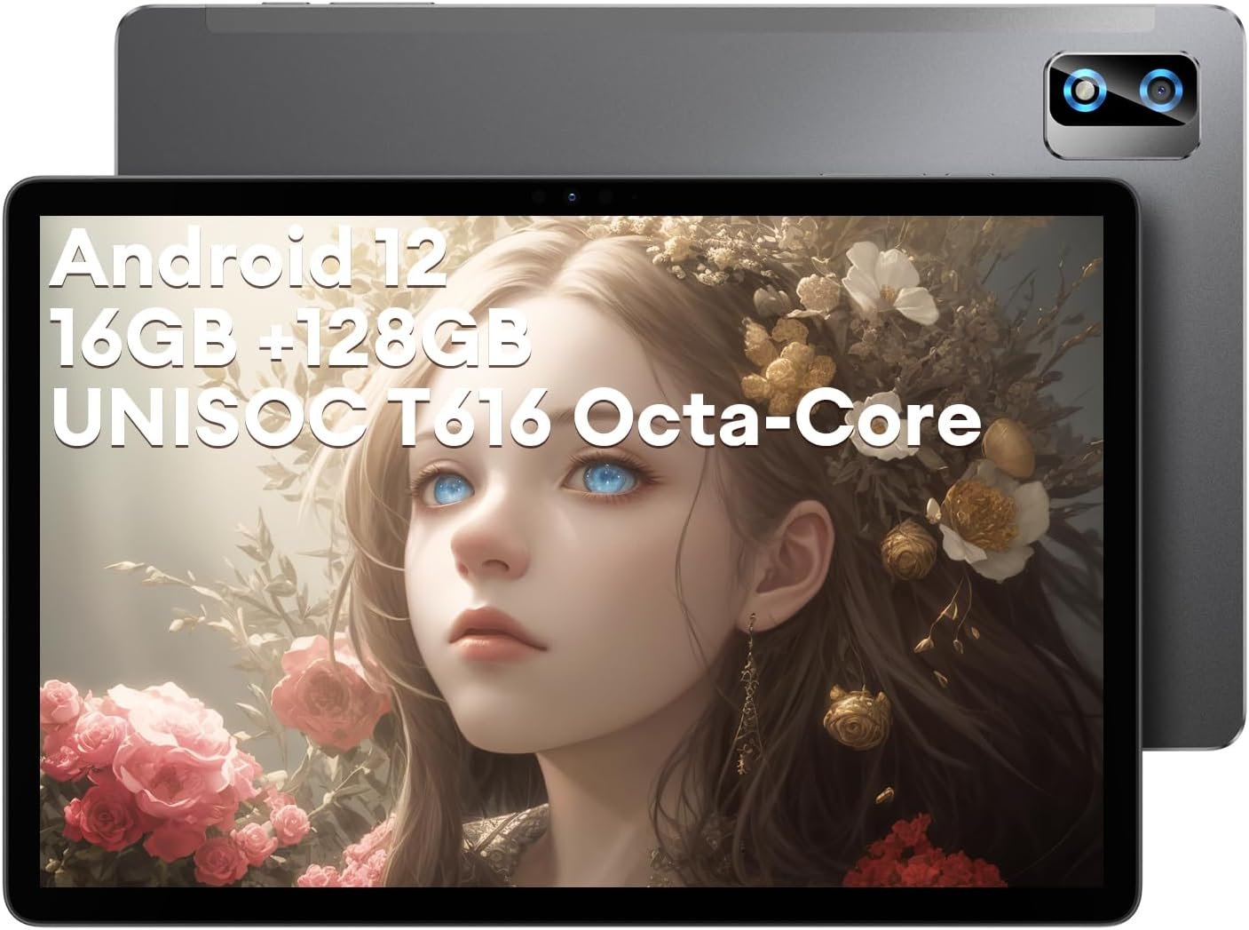 Планшет 10.1" Full HD Headwolf Wpad 2 8+8/128Gb 4G 2-SIM 8 ядер Android 12 6600 mAh Чорний, фото №1