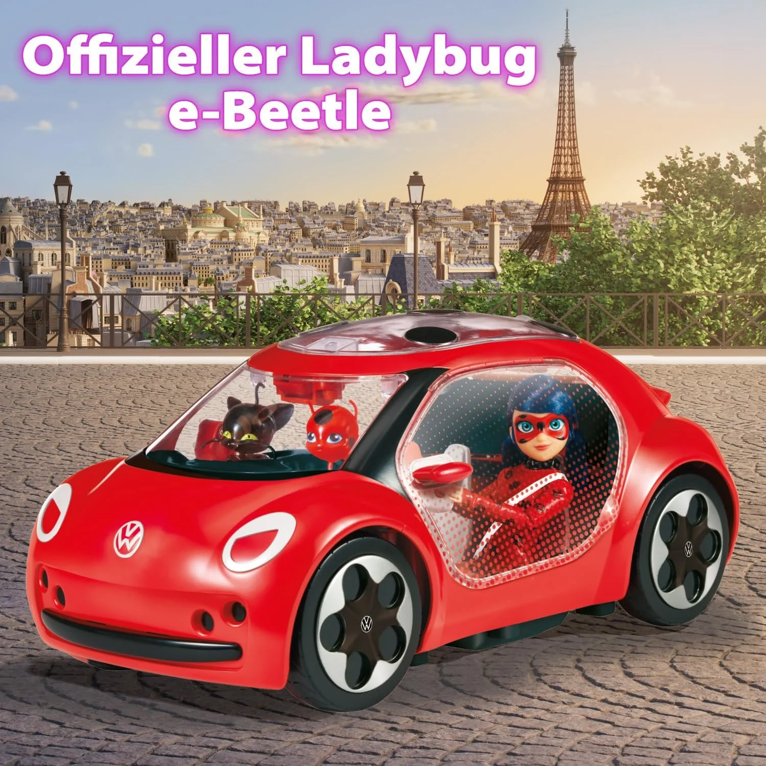 Автомобіль BANDAI Miraculous Ladybug - Volkswagen e-Beetle з фільму Ladybug of the Miraculous P50669, фото №3 Автомобіль BANDAI Miraculous Ladybug - Volkswagen e-Beetle з фільму Ladybug of the Miraculous P50669, фото №3