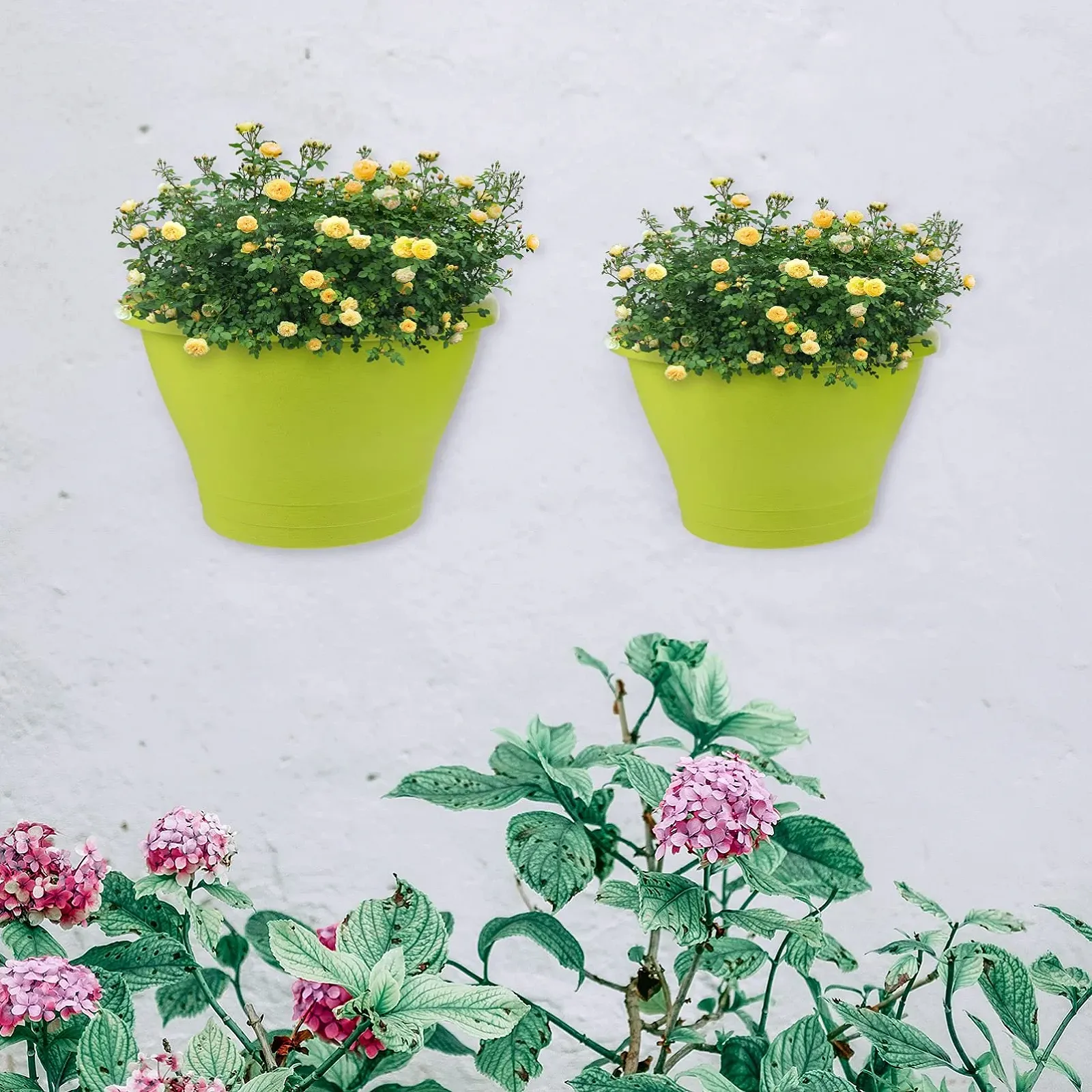 Підвісний квітковий горщик Cabilock 2 шт. Для водостічної труби Зі смоли PP-матеріал, фото №3 Підвісний квітковий горщик Cabilock 2 шт. Для водостічної труби Зі смоли PP-матеріал, фото №3