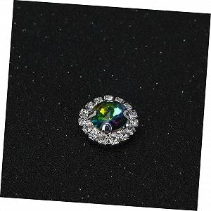 Стрази Плоскі круглі COHEALI 60 штук, зелені synthetic.ua - Фото 1