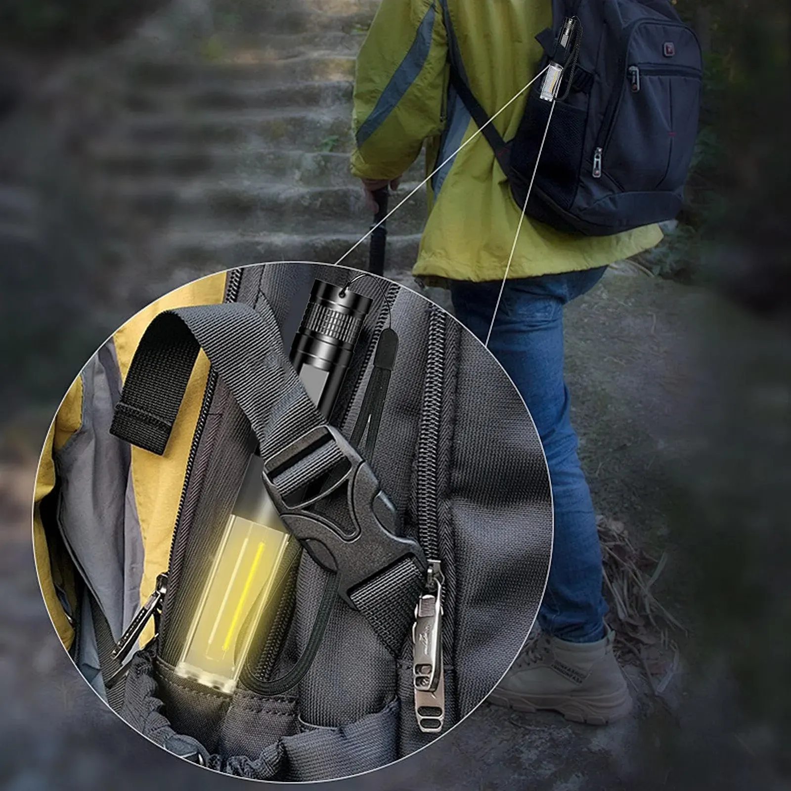 Перезаряджуваний LED ліхтар USB-C, Потужний ліхтар, Регульований фокус, Кемпінговий , Тактичний з високою потужністю, Ручний для безпеки, фото №3 Перезаряджуваний LED ліхтар USB-C, Потужний ліхтар, Регульований фокус, Кемпінговий , Тактичний з високою потужністю, Ручний для безпеки, фото №3