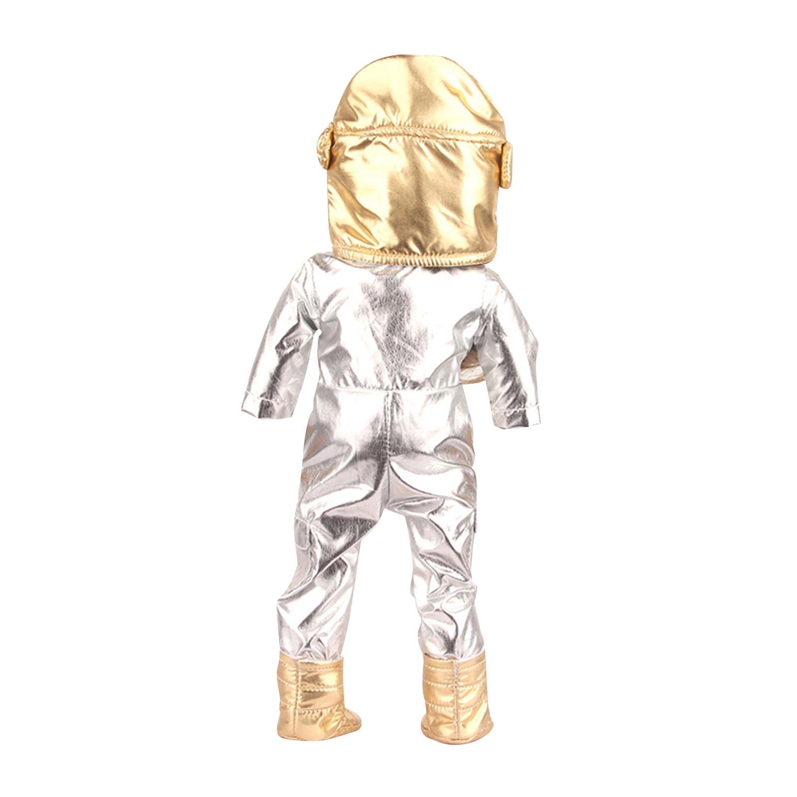 Одяг F Fityle Space Suit для ляльки 18 дюймів Сріблястий, фото №6 Одяг F Fityle Space Suit для ляльки 18 дюймів Сріблястий, фото №6