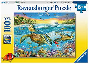 Пазл Ravensburger 12942 Fish Sea Turtles 100 элементов XXL разноцветный synthetic.ua - Фото 1