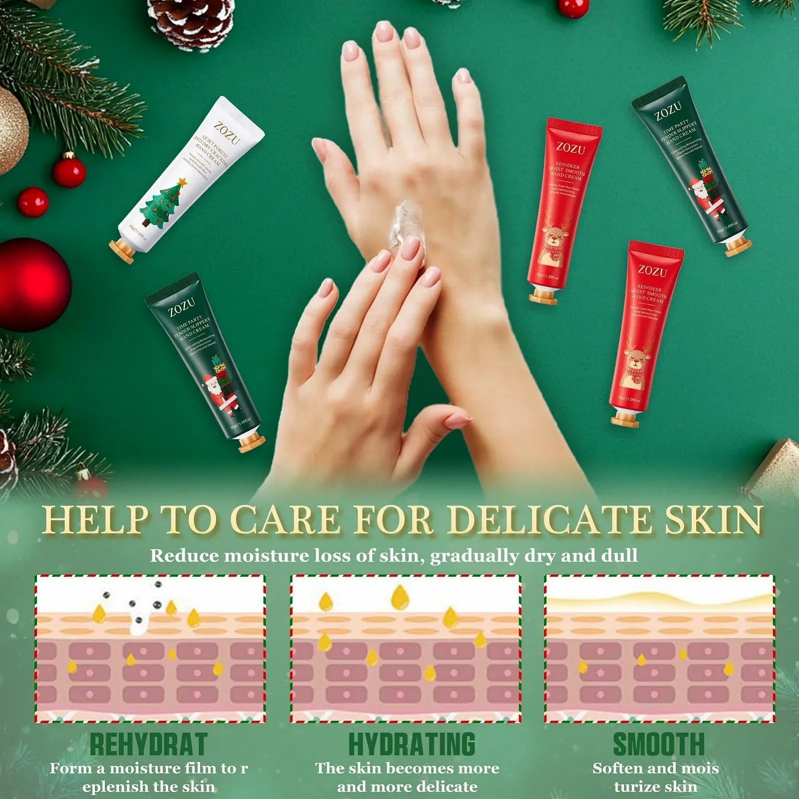 Набір для подарунків на Різдво Крем для рук, фото №6 Набір для подарунків на Різдво Крем для рук, фото №6