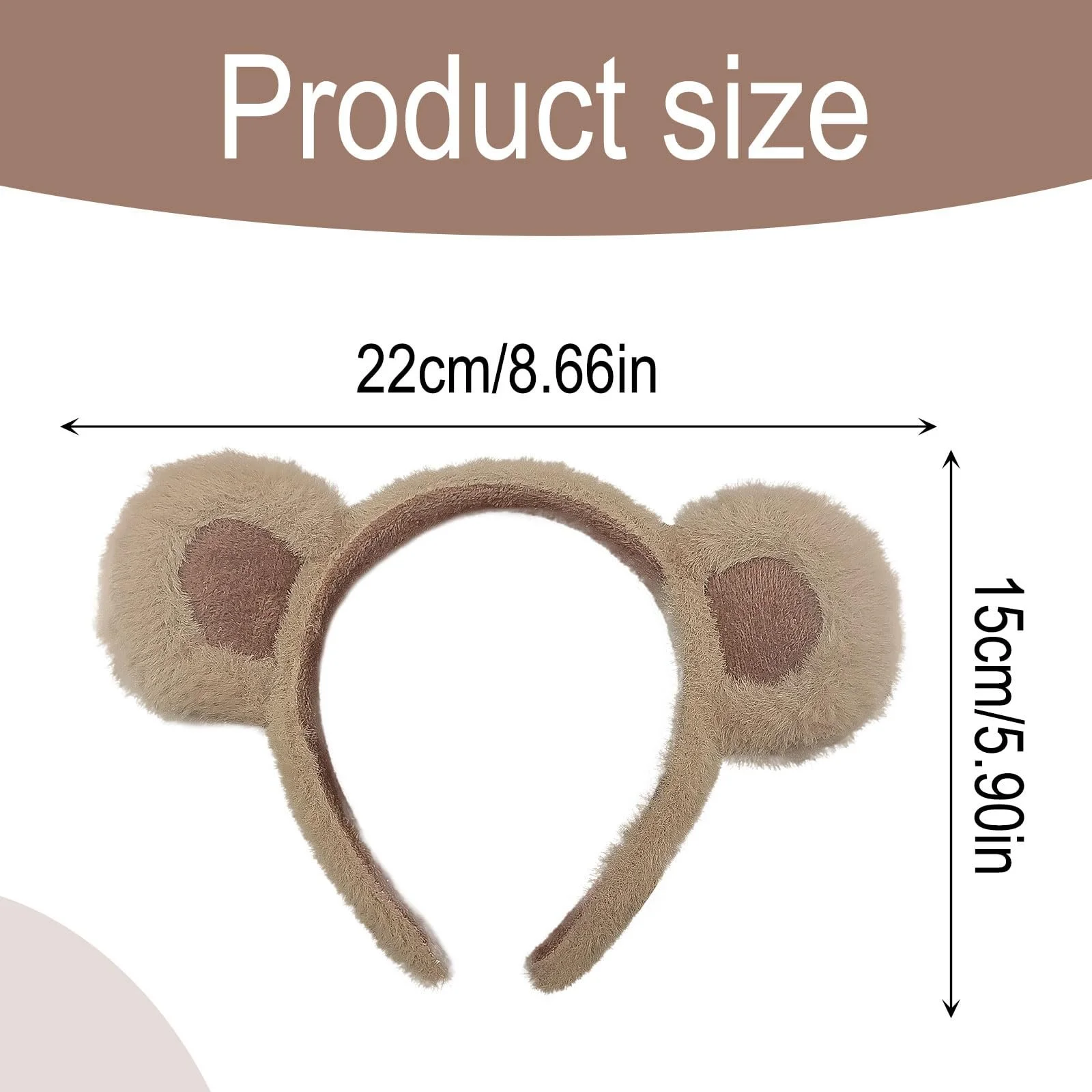 Обруч Ушки мишки Плюшевые ушки, фото №2