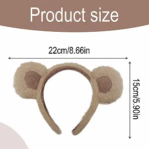 Обруч Ушки мишки Плюшевые ушки synthetic.ua - Фото 1