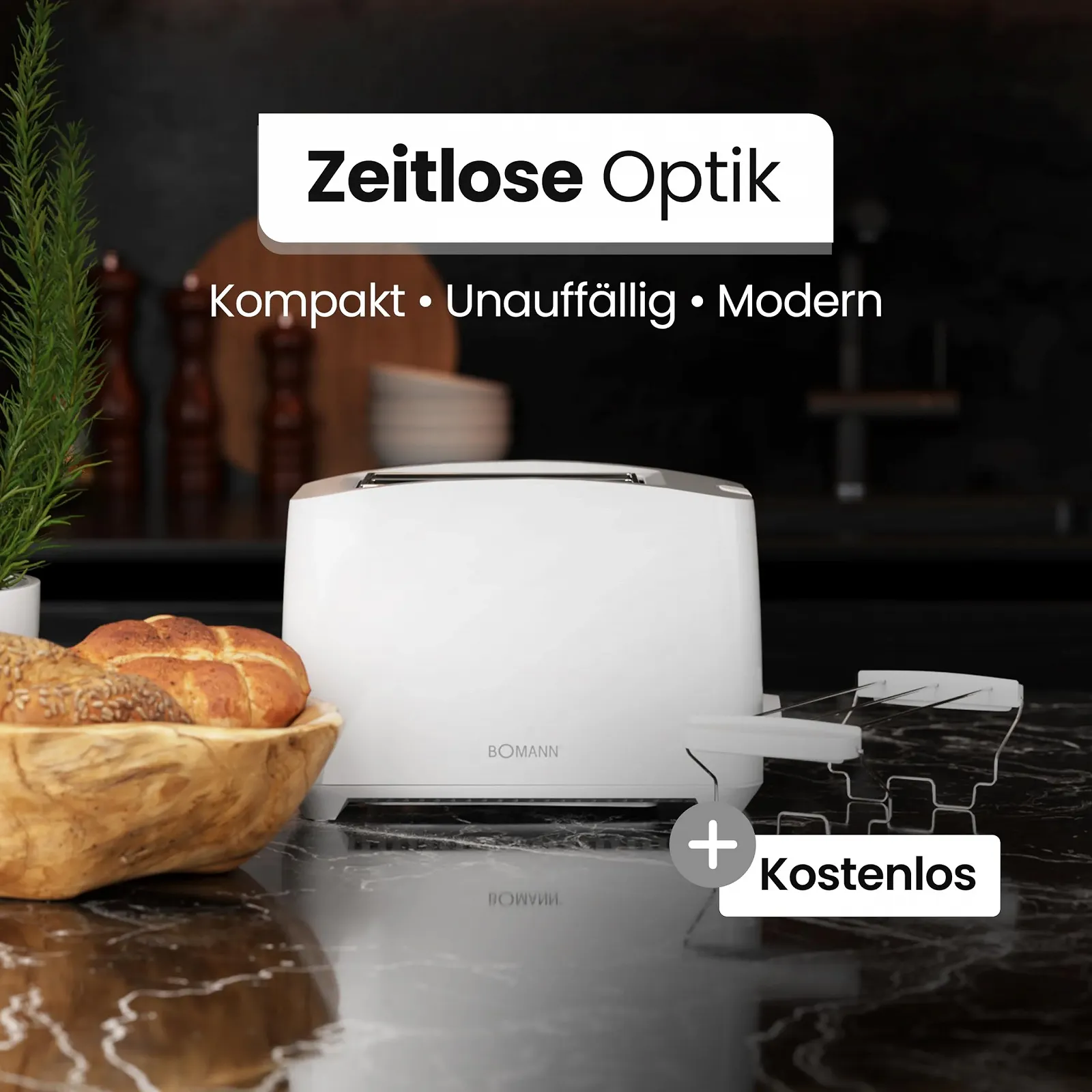 Тостер Bomann TA 6065 CB Білий, фото №5