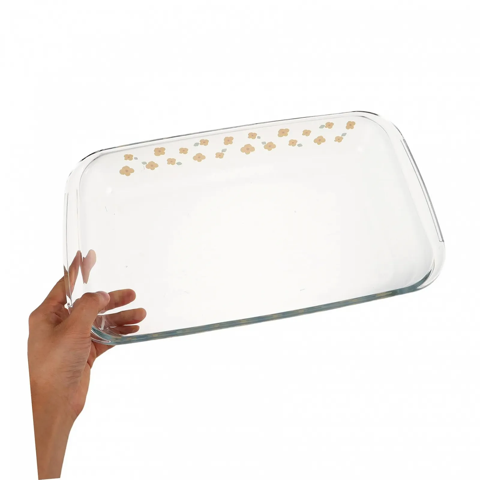 Форма для запікання Sosoport прямокутна скляна термостійка для духовки та мікрохвильової печі прозора без BPA, фото №4
