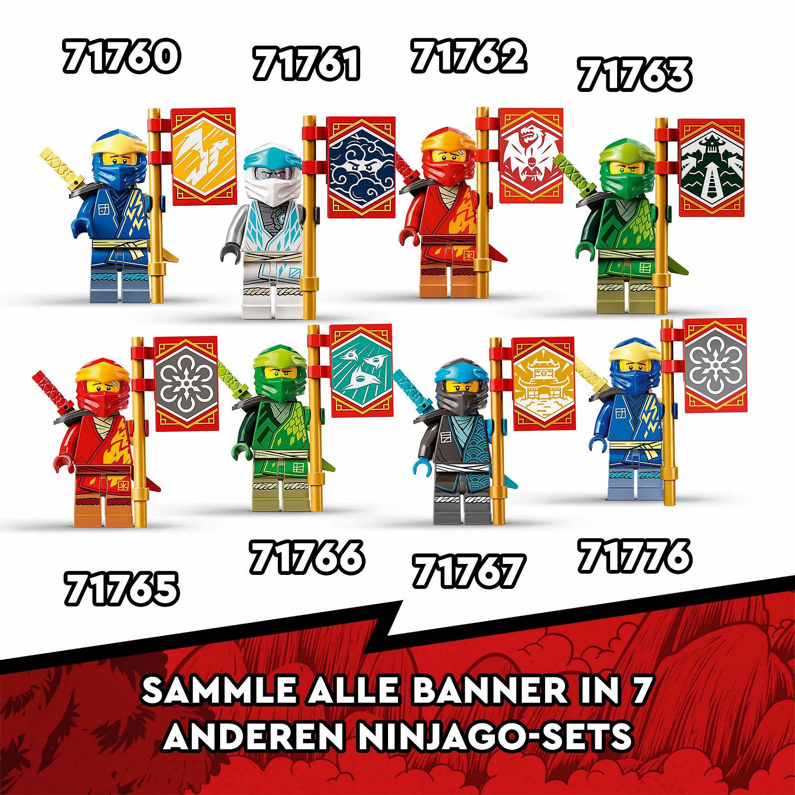 Дракон LEGO Ninjago 71760 Jays Thunder Dragon EVO Майстерская и Змеи Молниеносный дракон, фото №6