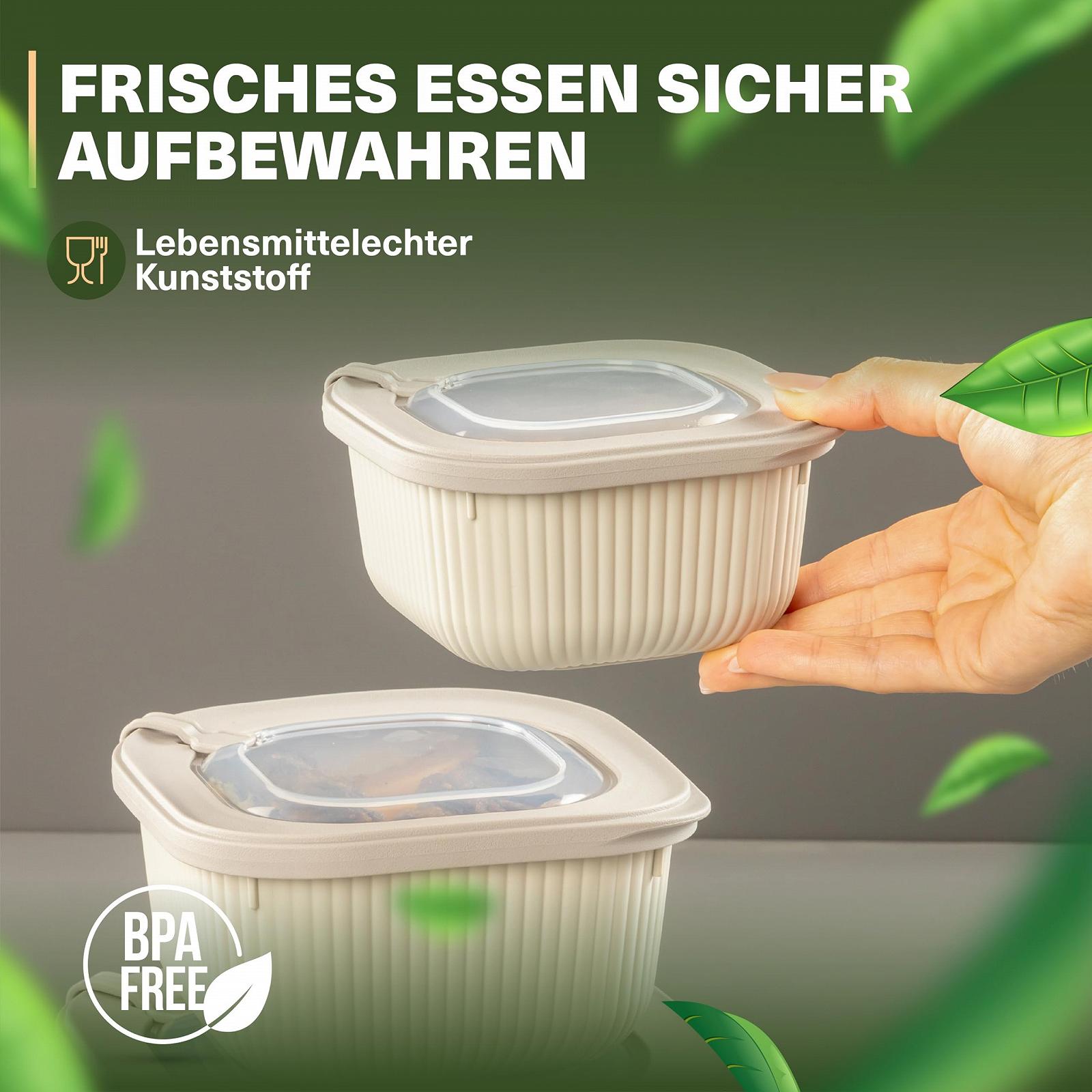 Набір контейнерів для зберігання продуктів 3 шт. BPA-Free 600/1100/1800 мл, фото №4