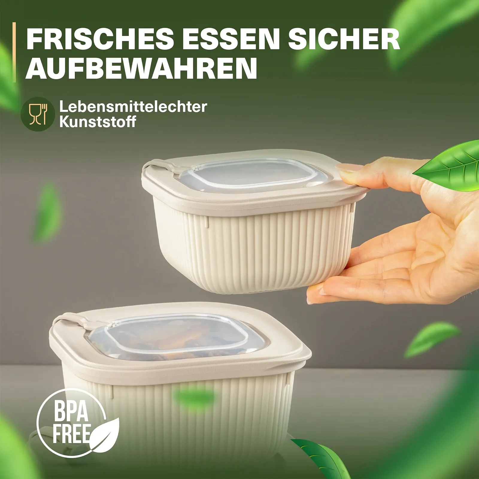 Набор контейнеров для хранения продуктов 3 шт. BPA-Free 600/1100/1800 мл, фото №4 Набор контейнеров для хранения продуктов 3 шт. BPA-Free 600/1100/1800 мл, фото №4