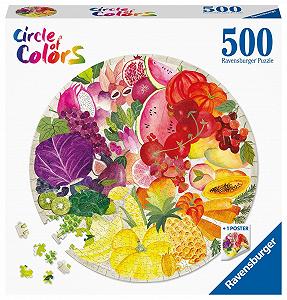 Пазл Ravensburger Circle of Colours Fruits & Vegetables 17169 500 елементів synthetic.ua - Фото 1