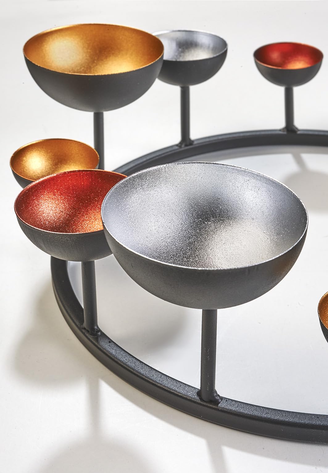 Подсвечник Kobolo Hugo Декоративный венок Металлический для подсвечников Черный и металлические цвета, фото №6 Подсвечник Kobolo Hugo Декоративный венок Металлический для подсвечников Черный и металлические цвета, фото №6