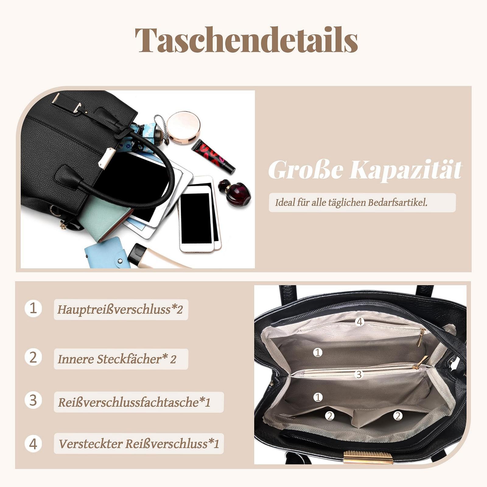 Сумка с верхней ручкой FOLOVEYA, женская, модная, черного цвета, фото №5