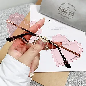 Солнцезащитные Очки Сердце Без оправы synthetic.ua - Фото 1