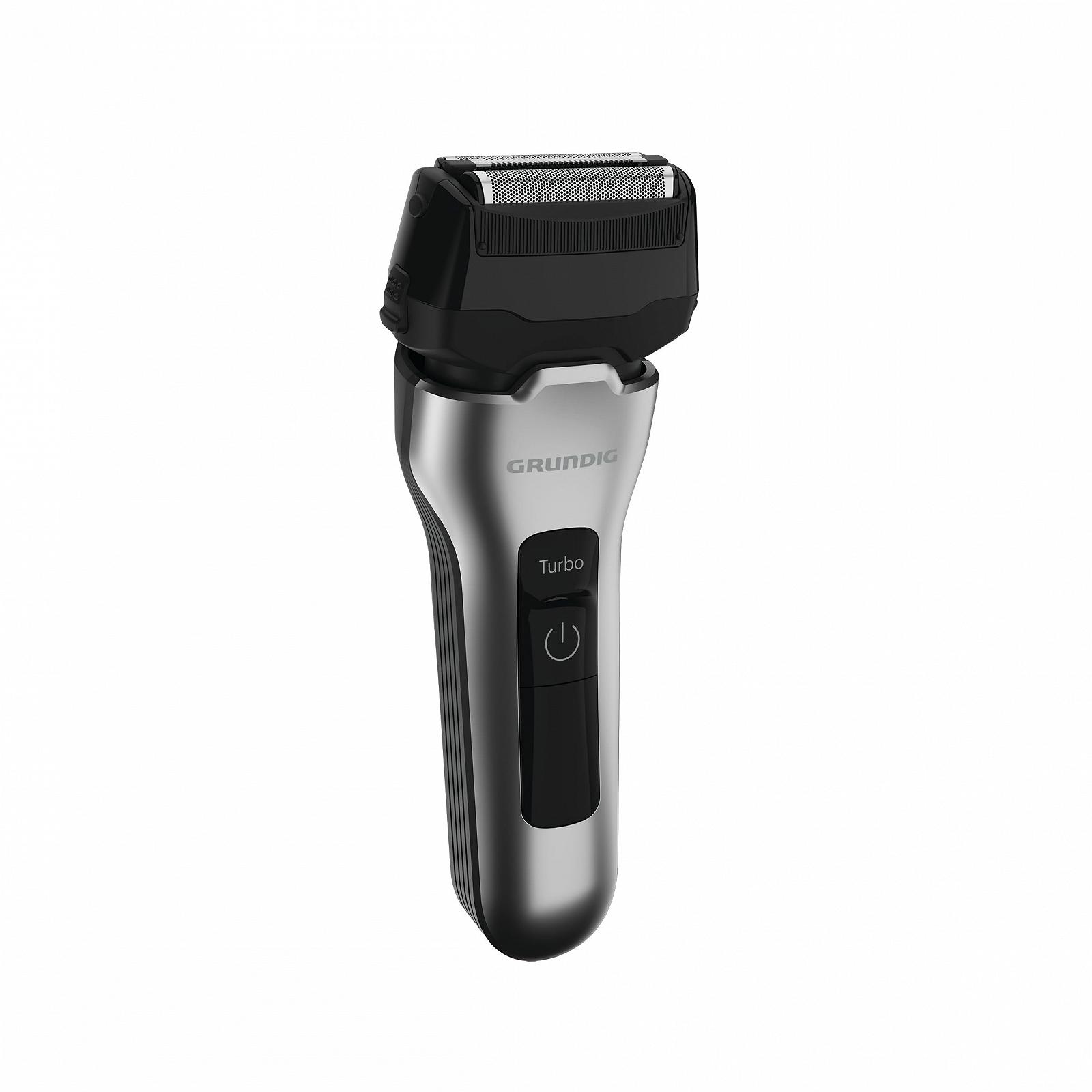 Электробритва GRUNDIG MS 7330 L тройная система откидной триммер Серебристая/Черная, фото №2