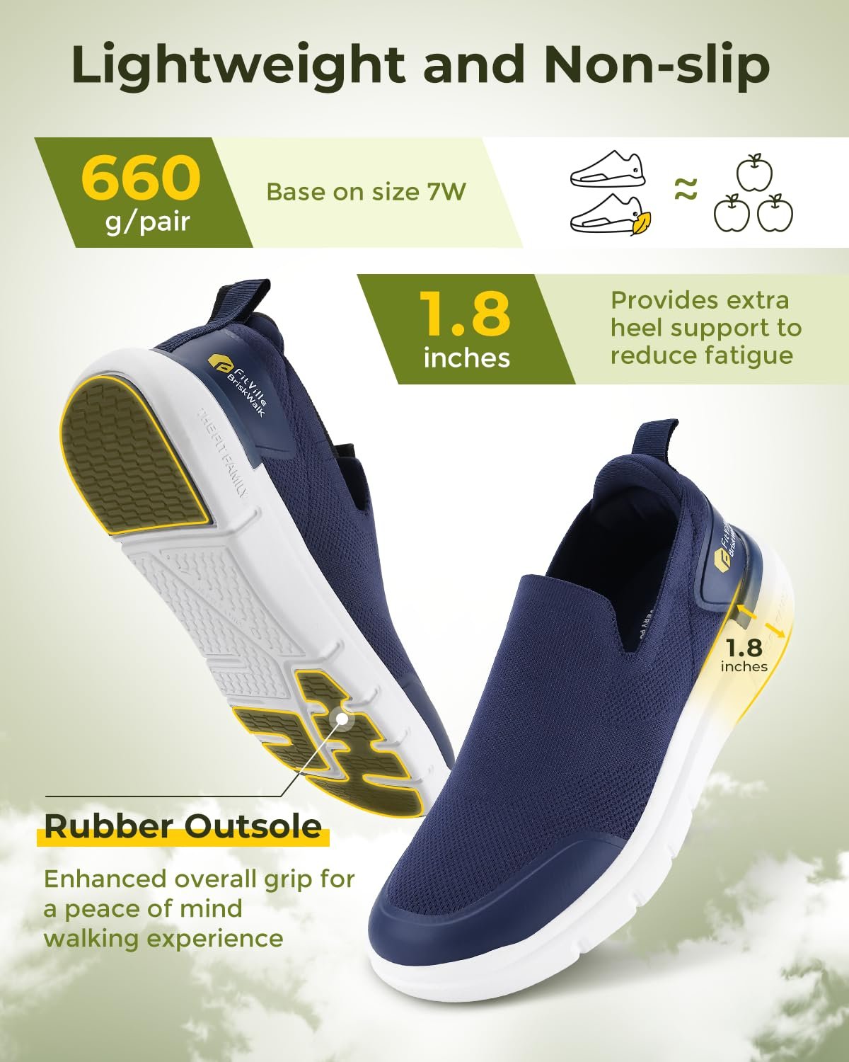 Кросівки FitVille Сліпони для чоловіків, фото №5