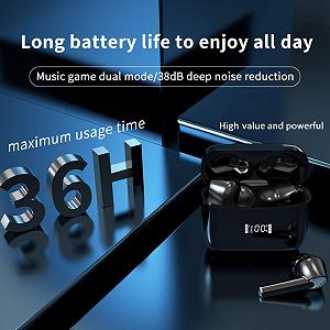 Наушники-переводчики Vikye J8 Двухсторонний переводчик реального времени BT 5.3 с приложением, поддержка 144 языков, 3 режима шумоподавления ANC (черный) synthetic.ua - Фото 1