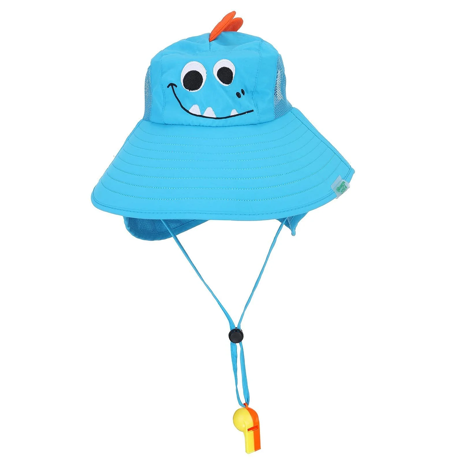 Панама детская регулируемая с широкими полями UPF 50+ мультяшный принт пляжная летняя, фото №3