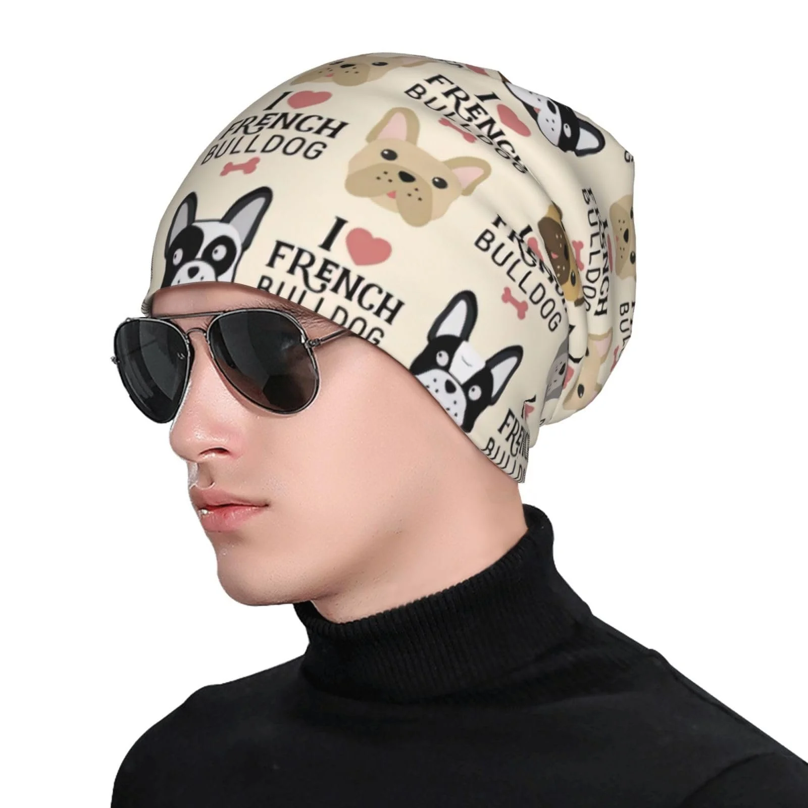 Стильная Унисекс Вязаная Шапка с Цветочным Принтом, фото №4