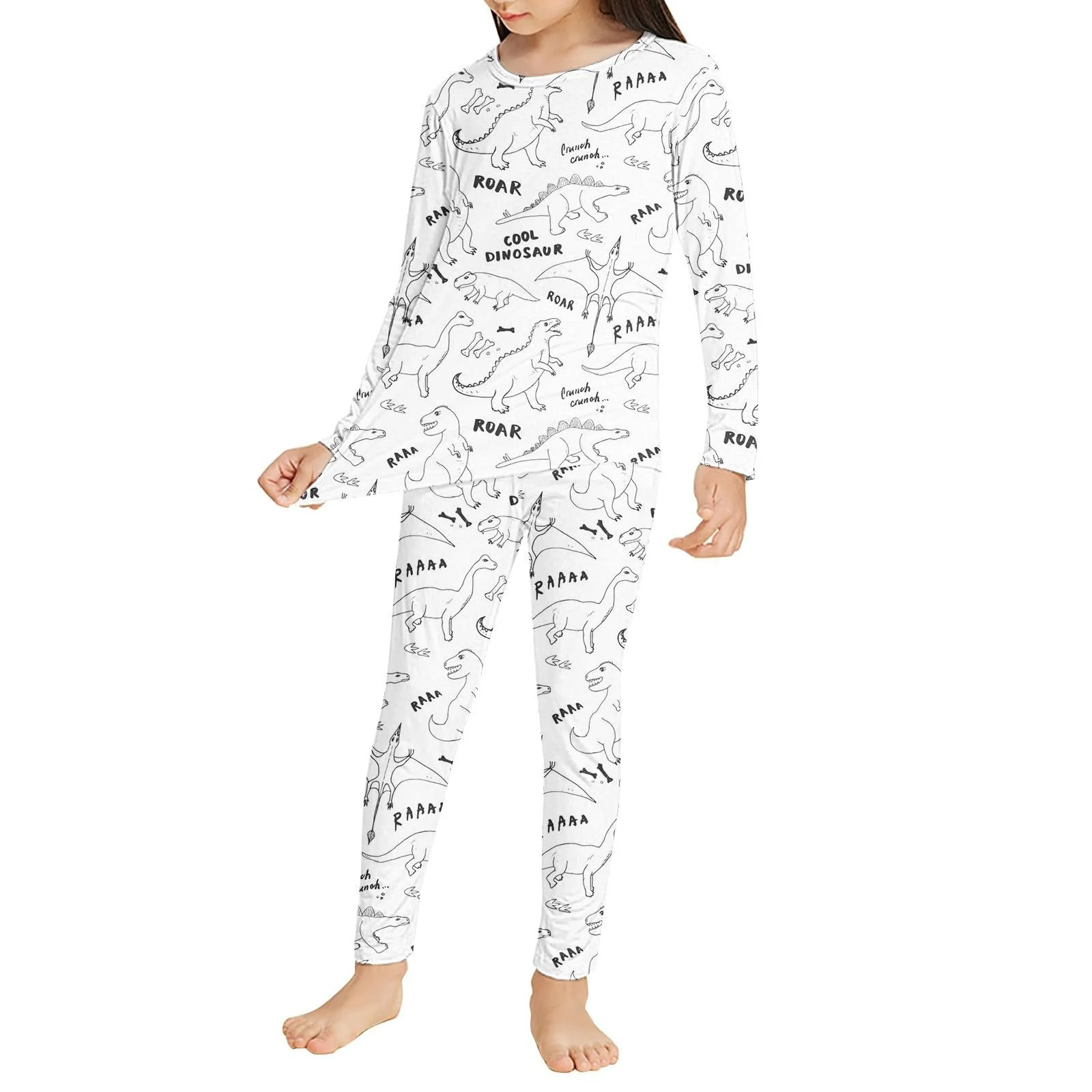 Дитячий розмальований вручну комплект піжами для хлопчиків милий, фото №7