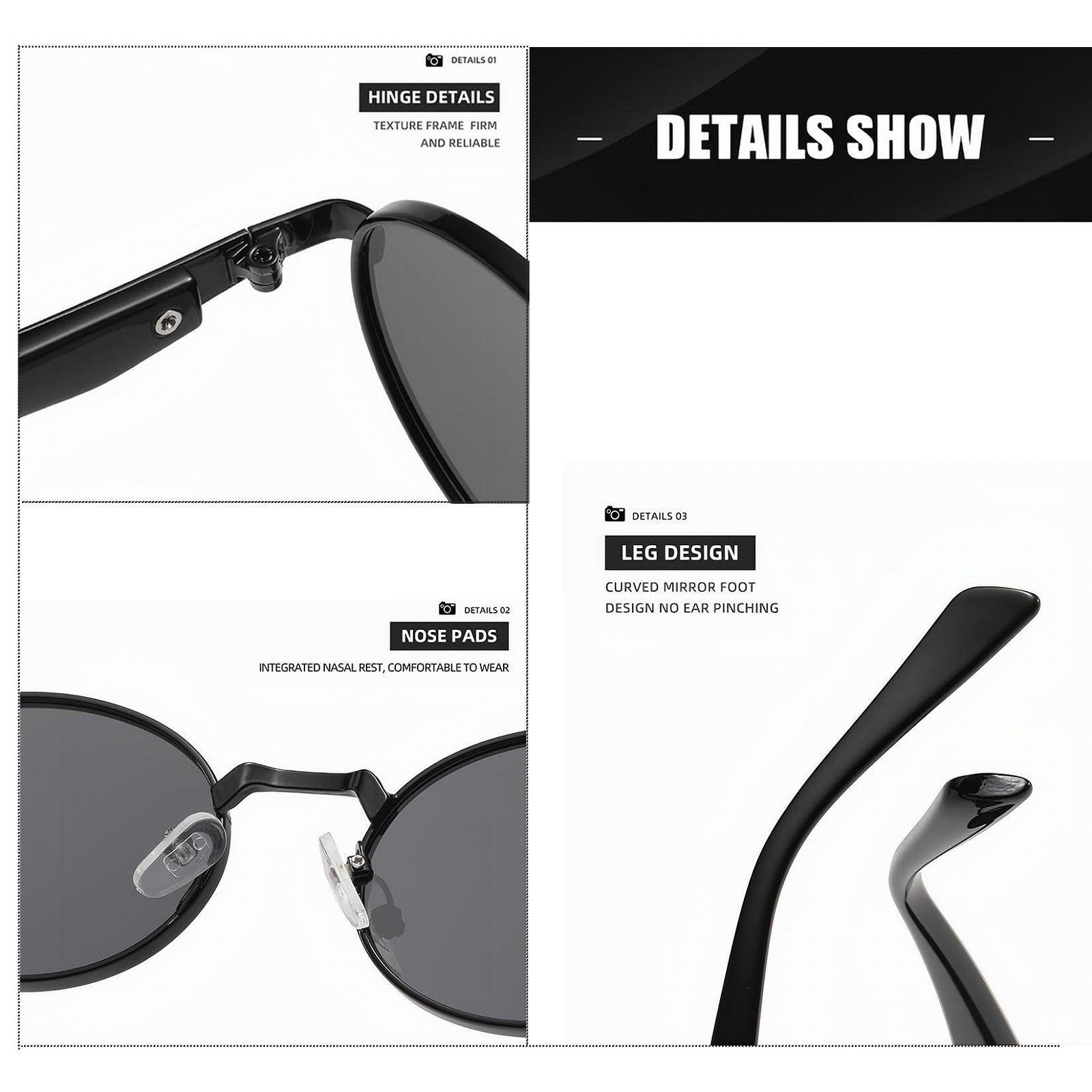 Вінтажні овальні сонцезахисні окуляри RUNHUIS для жінок і чоловіків, фото №6 Вінтажні овальні сонцезахисні окуляри RUNHUIS для жінок і чоловіків, фото №6