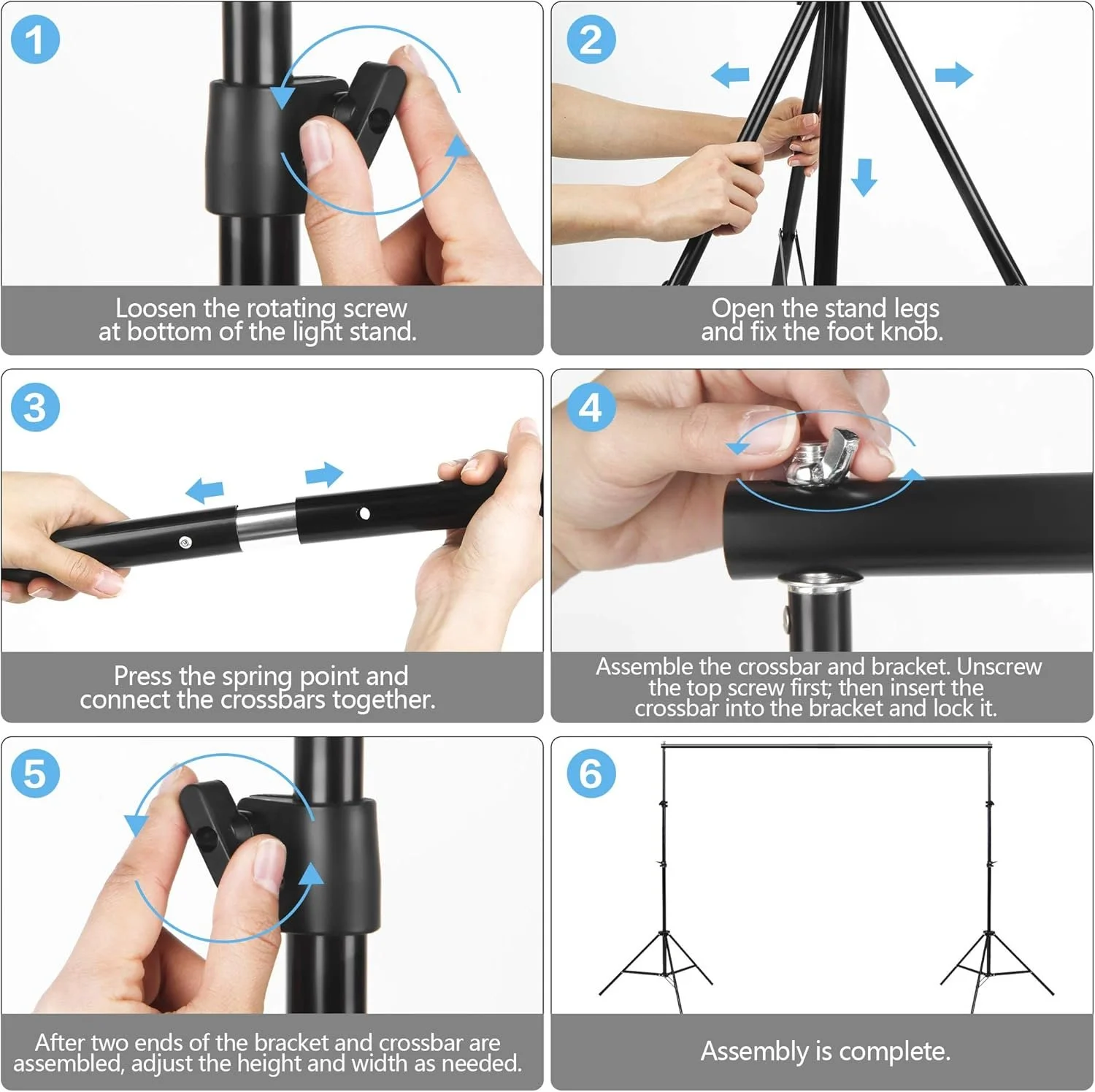Стійка до банера Bonvvie / 2х3 м / Чорний, фото №5