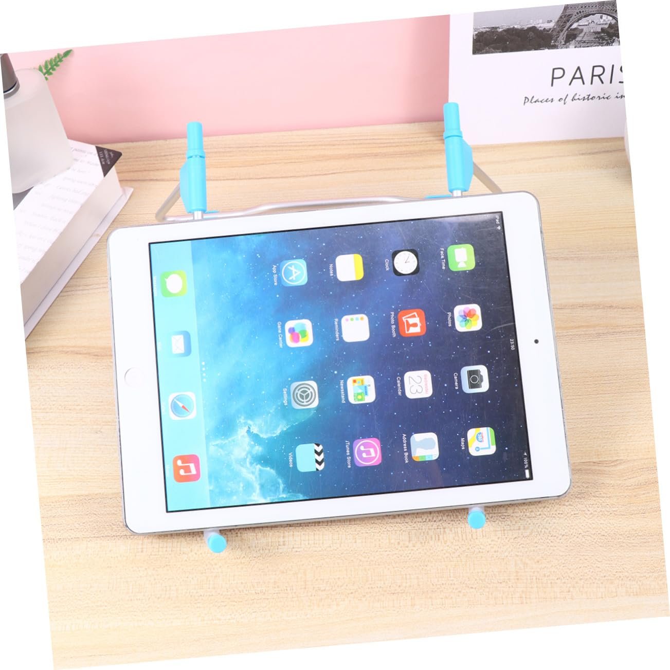 Підставка для ноутбука Homoyoyo складана алюмінієва регульована легка з функцією охолодження портативна для дому офісу подорожей на відкритому повітрі Синя, фото №3 Підставка для ноутбука Homoyoyo складана алюмінієва регульована легка з функцією охолодження портативна для дому офісу подорожей на відкритому повітрі Синя, фото №3