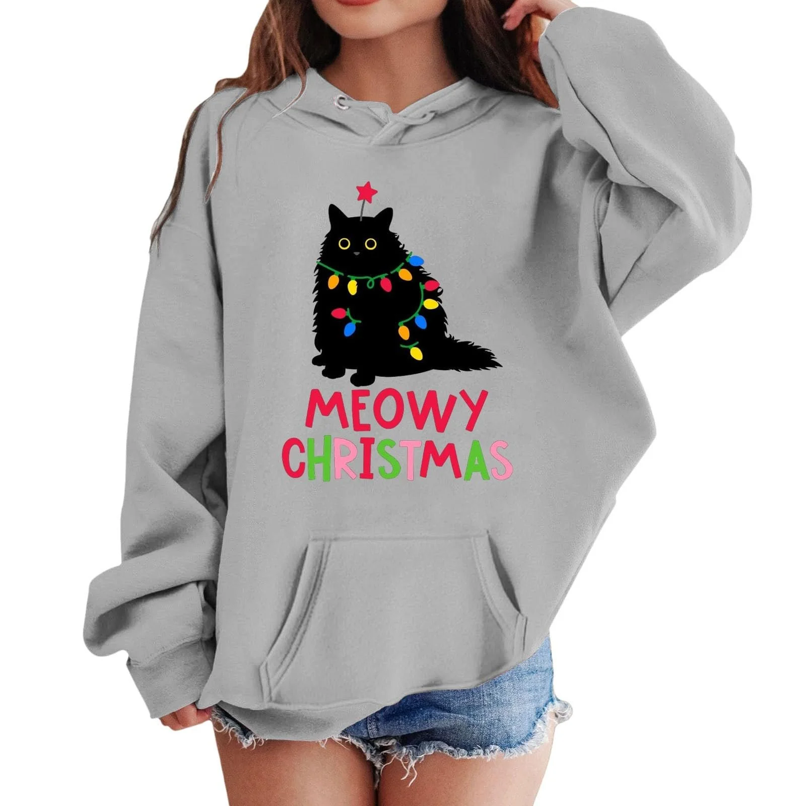 Рождественский джемпер Детская повседневная толстовка с рождественским узором для мальчиков и девочек, фото №1