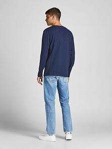 Футболка з довгими рукавами JORMASON TEE LS CREW NECK 12196647- Blazer-Fit: STANDARD Jack&Jones XL synthetic.ua - Фото 1