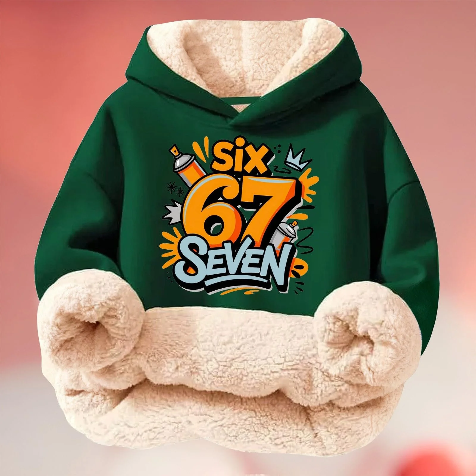 Толстовка 67-Drucke для девочек-подростков, серия 152 176, зимняя 164, 140, 158, мягкая флисовая куртка, теплая тренировочная куртка, фото №2