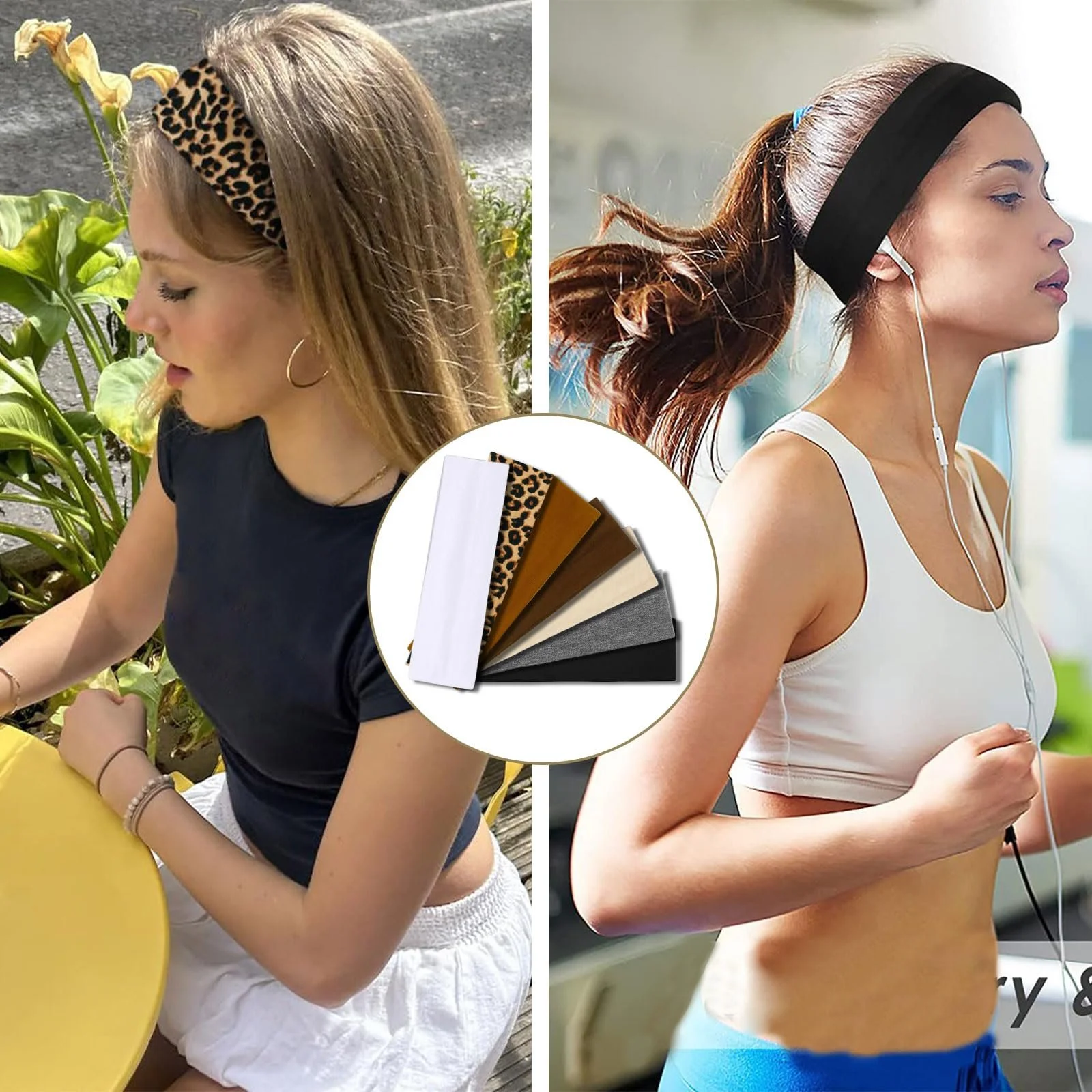 Повязка на голову GlamRays, 7 штук, фото №5