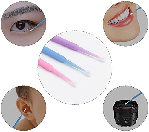 Щіточки Chargenyang Disposable Micro Applicator Bendable Mascara Brushes Два кольори Діаметр головки: 2.0/1.5 мм 400 шт., фото №6