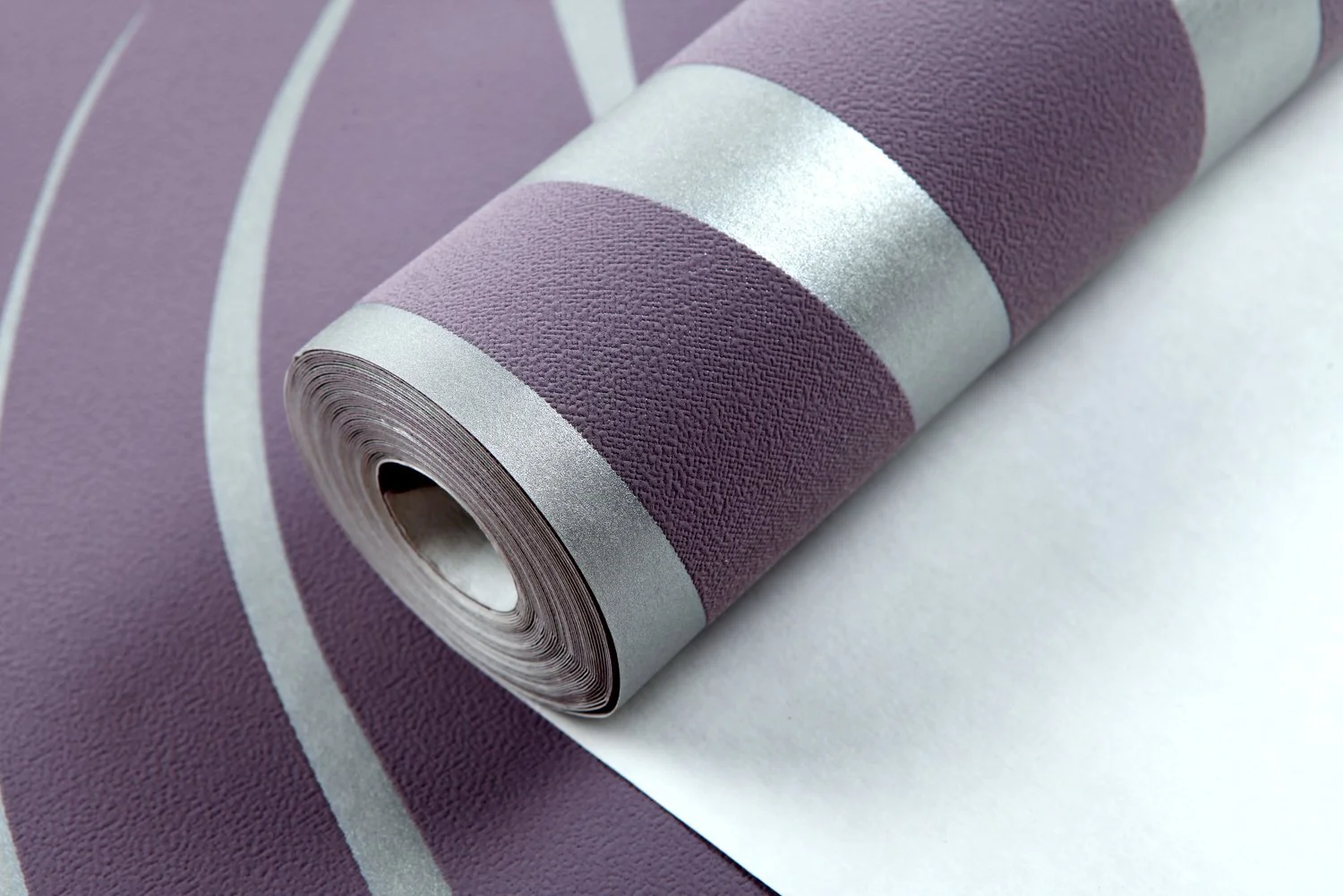 Шпалери Modern Minimalist Water Plant Pattern 3D Flocking Embossed 1 рулон Фіолетовий, фото №9 Шпалери Modern Minimalist Water Plant Pattern 3D Flocking Embossed 1 рулон Фіолетовий, фото №9