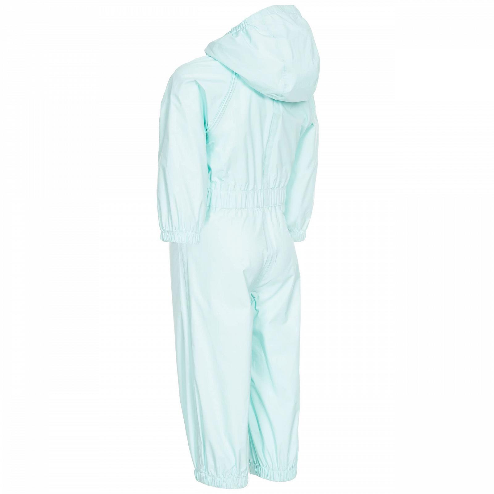 Детский дождевой костюм Trespass Knopf, водонепроницаемый, унисекс, с капюшоном, фото №2