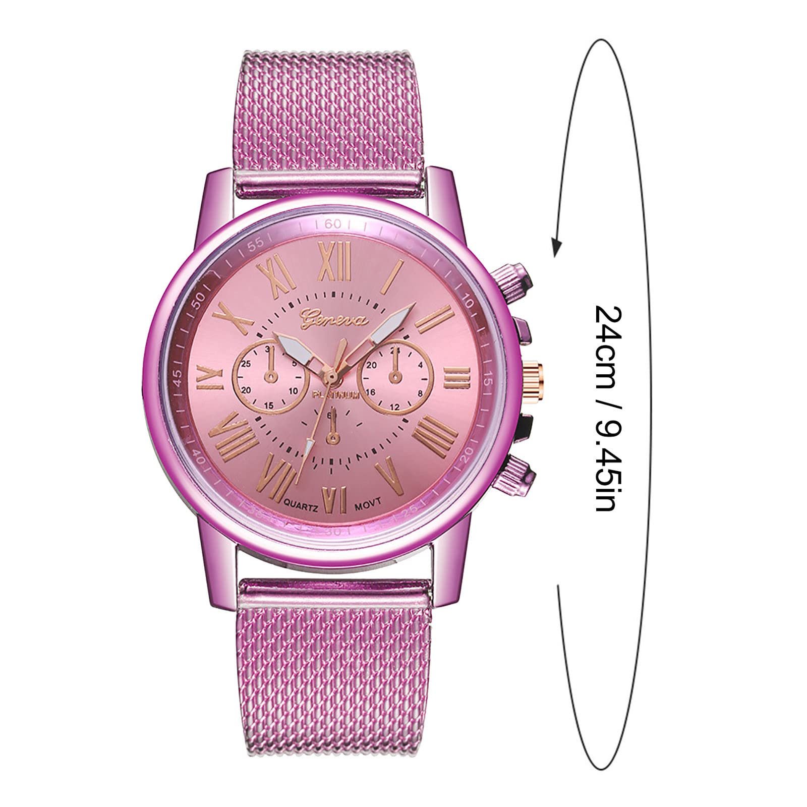 Женские часы Generisch Кварцевый механизм Сетчатый ремешок ПВХ, фото №5