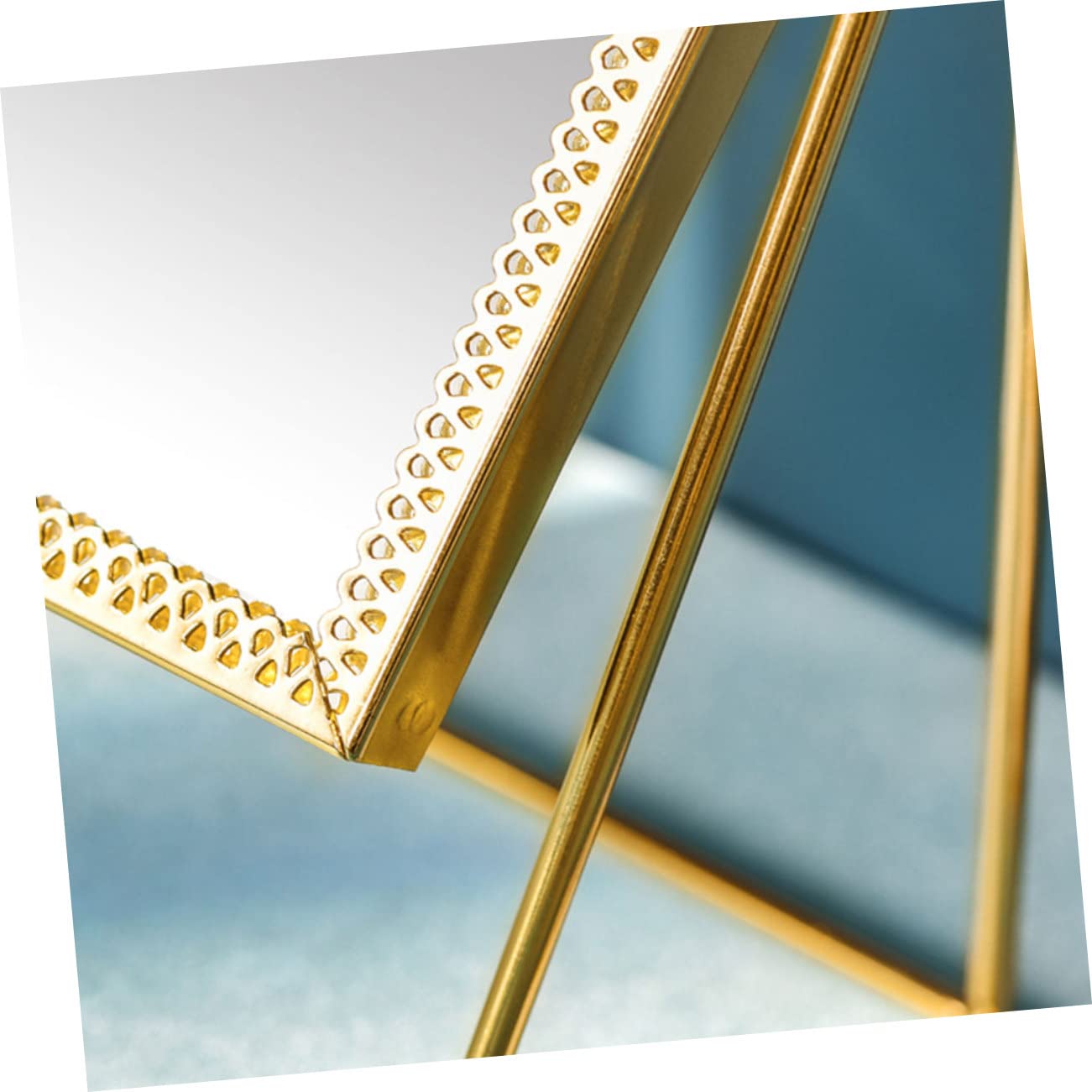 Зеркало Angoily 1stk настольное косметическое квадратное из металла Spitze, фото №2 Зеркало Angoily 1stk настольное косметическое квадратное из металла Spitze, фото №2