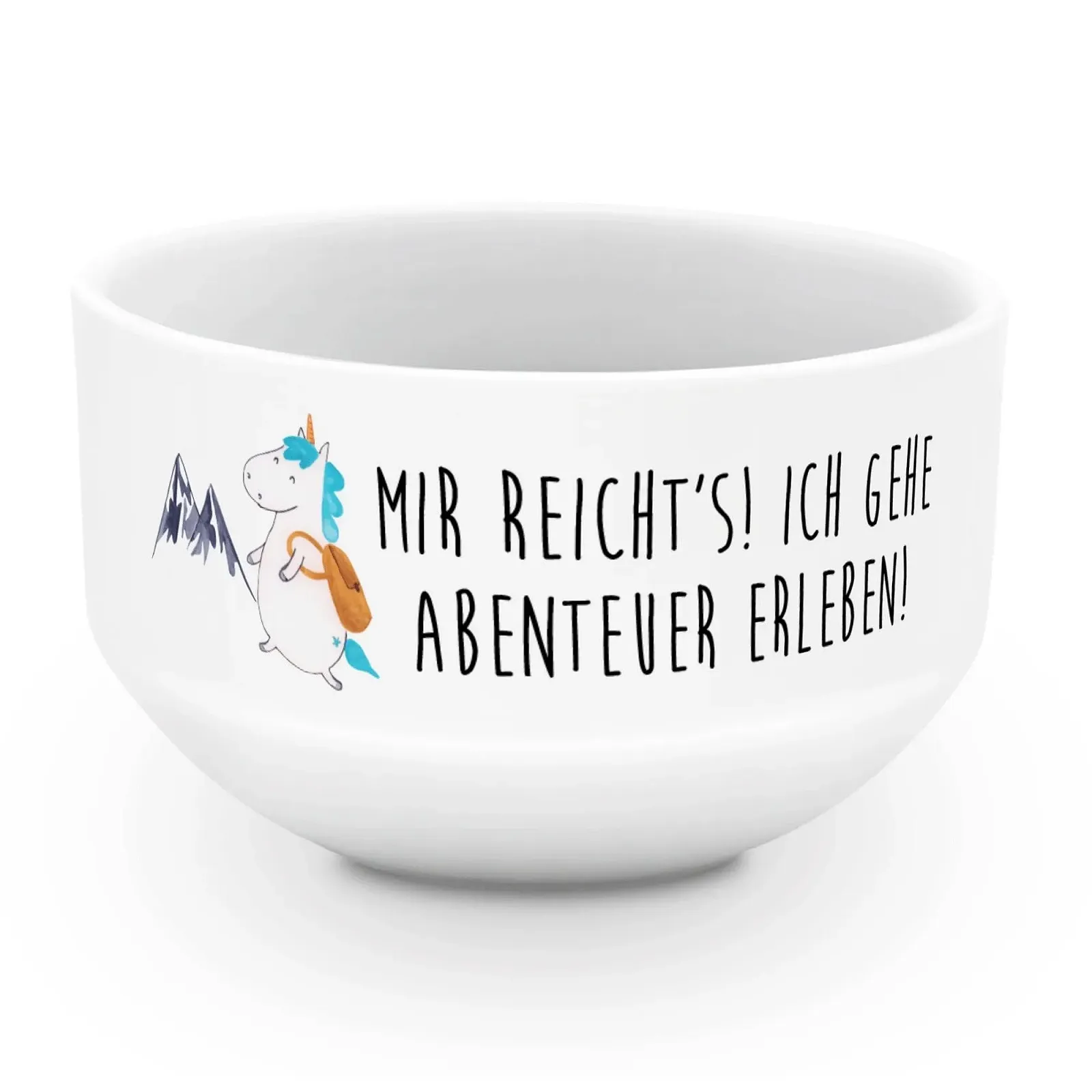 Миска для хлопьев Mr. & Mrs. Panda Единорог Альпинист Фарфор, фото №1