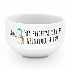 Миска для хлопьев Mr. & Mrs. Panda Единорог Альпинист Фарфор - Фото 1