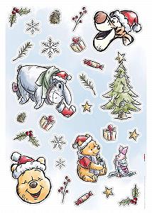 Наклейки на стену Komar Disney Winnie the Pooh Christmas 50 x 70 см 26 шт. synthetic.ua - Фото 1