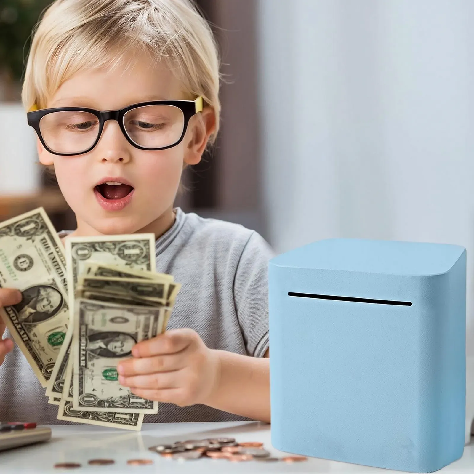 Скарбничка нерозбірна нержавіюча сталь Металева небитка, фото №4