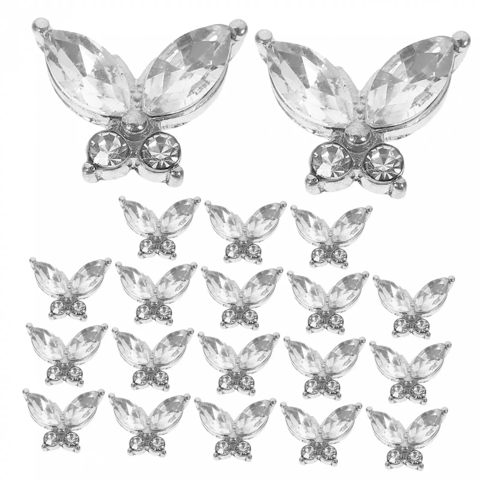 Украшения для ногтей Бабочки FRCOLOR 60 шт., фото №1