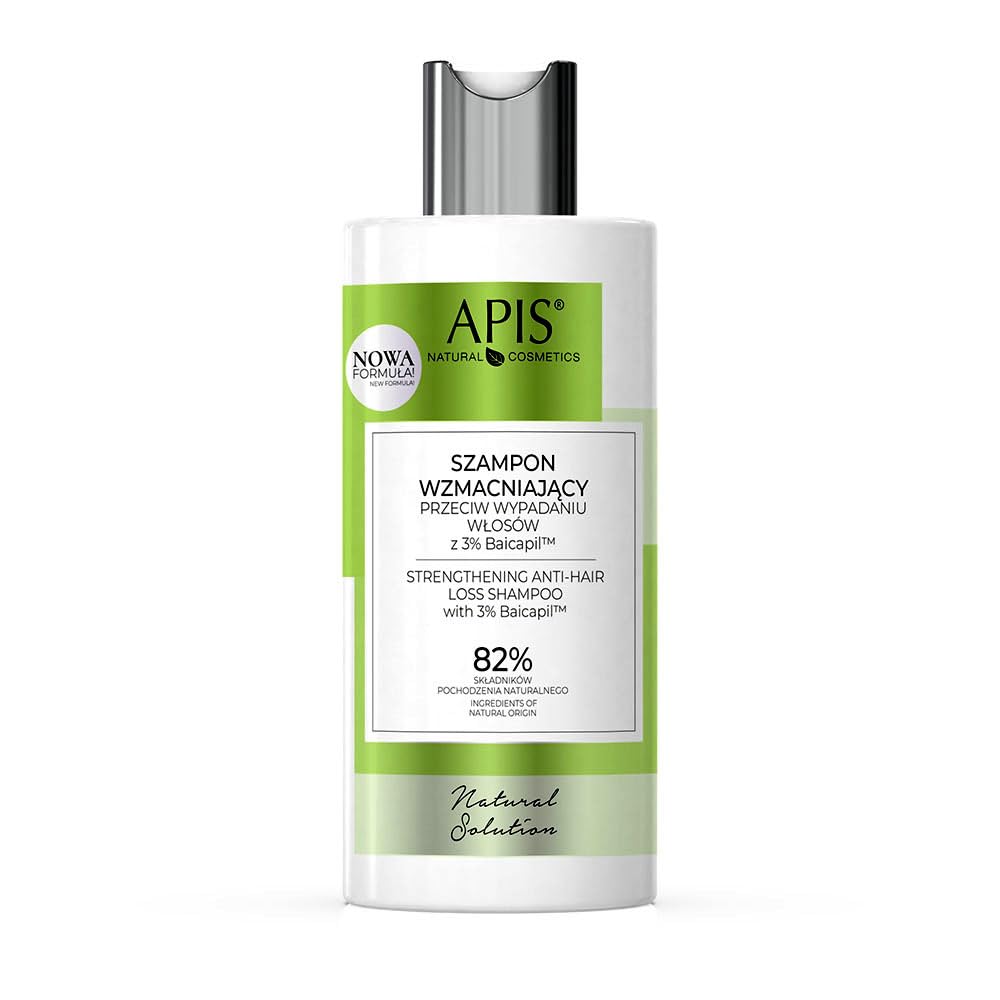 Шампунь Apis Natural Solution Укрепляющий Против Выпадения Волос Baicapil 3% Keracin Кофеин для Женщин и Мужчин Объем 300 мл, фото №1