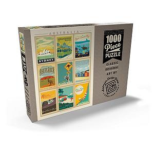 Пазл MyPuzzle Special Collection by Anderson Design Group Australia: Multi-Image Print, Vintage Poster 1000 элементов synthetic.ua - Фото 1