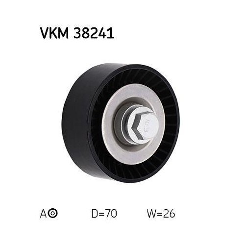 Натяжитель поликлинового ремня SKF VKM 38241 для BMW, посередине, снизу, спереди, фото №2